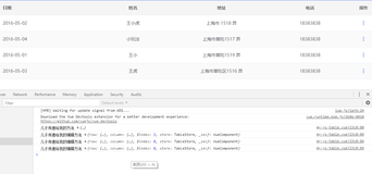 vue 表格组件 有事件交互（二）