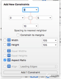 iOS xib 实现兄弟控件N等分且宽高比例是1:N