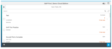 Fiori as a Service - FaaS - Creation of inline task option is not available