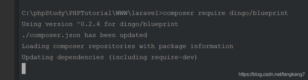 【laravel报错】ErrorException : include(/Users/blihou/Code/jz-exam/vendor/composer/../dingo/blueprint/s