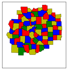 地图四色原理的涂色实现：基于遗传算法的Python代码