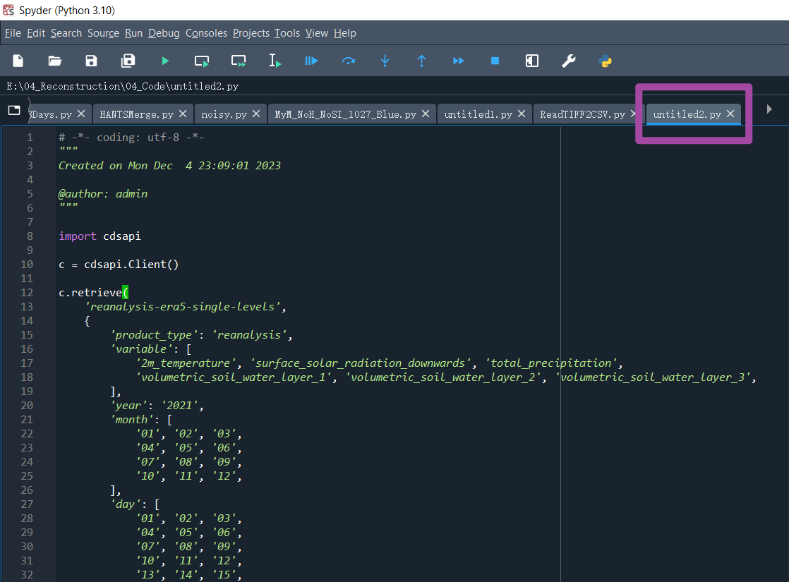 Python Python Cdsapirc How To Find Uid ERA5逐时、逐日、逐月气象数据的手动下载与Python代码批量下载方法-阿里云开发者社区