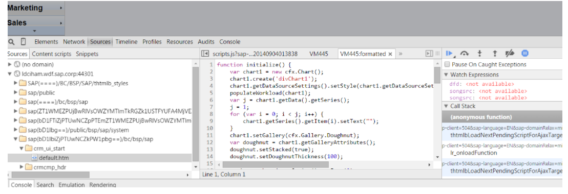 SAP CRM webclient ui里直接编写原生的JavaScript