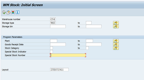 SAP WM 因Layout设置不对导致LX02报表查不到库存数据