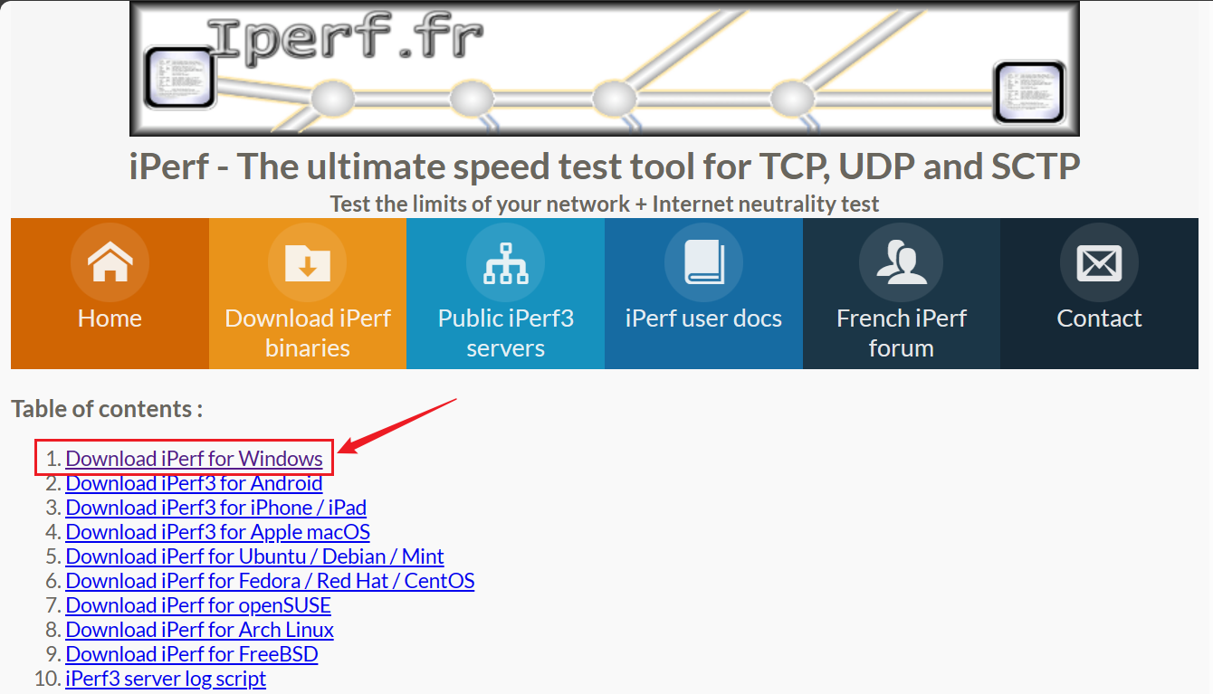 【软件工具】网络性能测试工具 Iperf