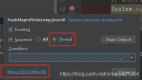 IDEA多线程下空指针断点调试