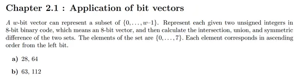【CSAPP】HW1 | 位向量的应用 Application of bit vectors | Adressing and Byte Ordering
