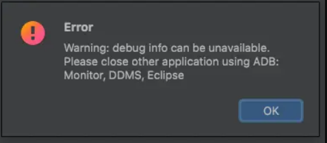 解决 Adb debug error