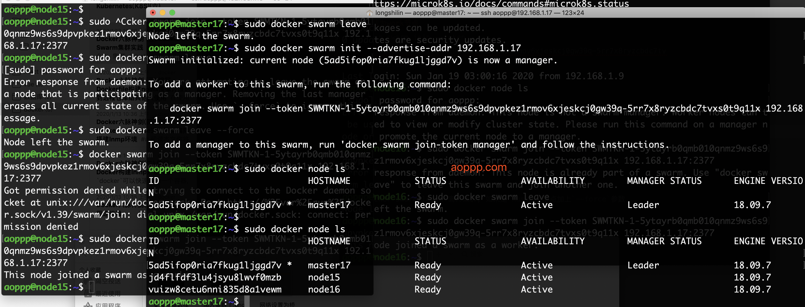 Docker六脉神剑 (五) Docker Swarm集群搭建及基础服务部署