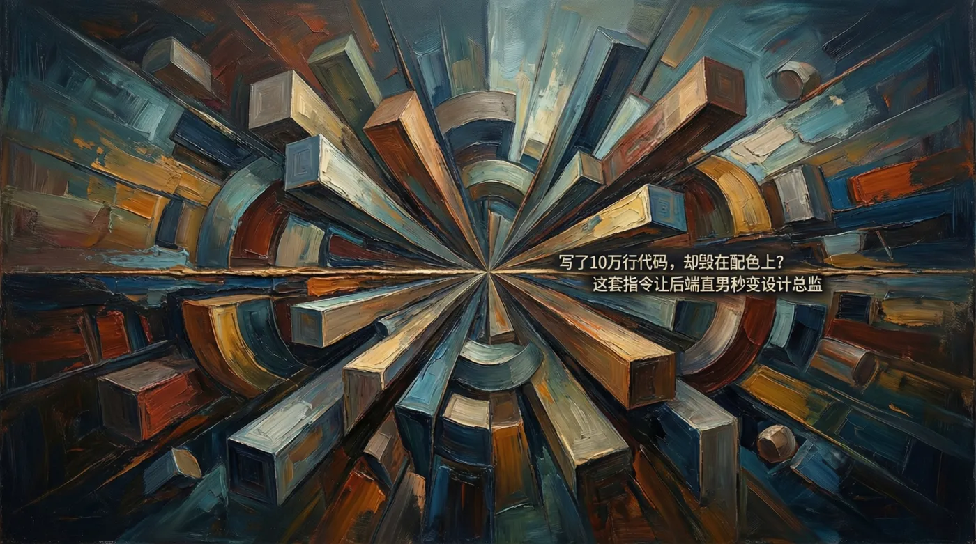 写了10万行代码，却毁在配色上？这套指令让后端直男秒变设计总监