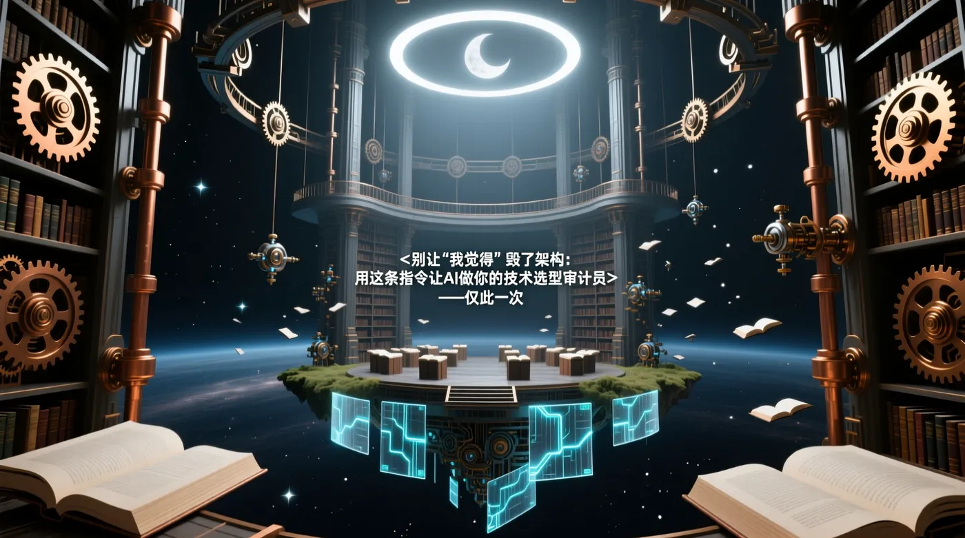 别让"我觉得"毁了架构：用这条指令让AI做你的技术选型审计员