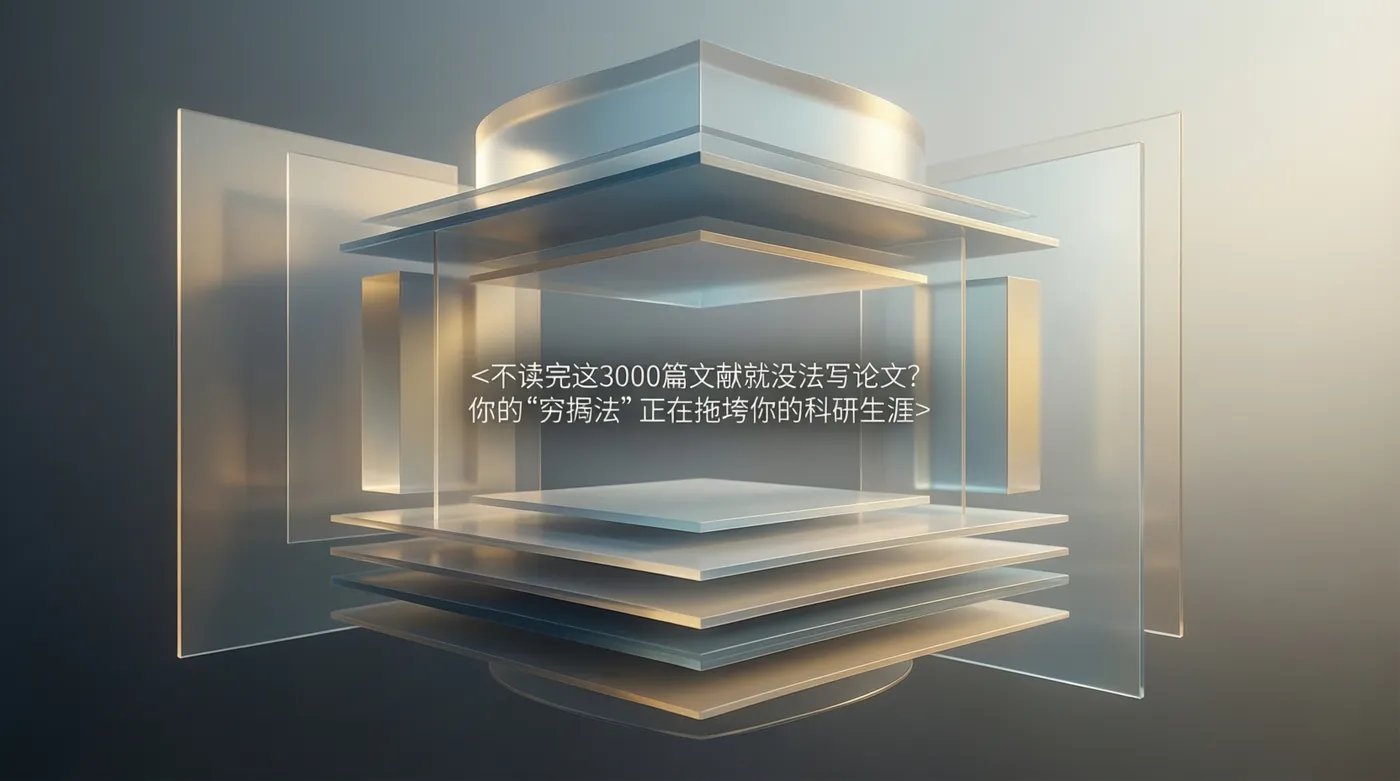 不读完这3000篇文献就没法写论文？你的"穷举法"正在拖垮你的科研生涯