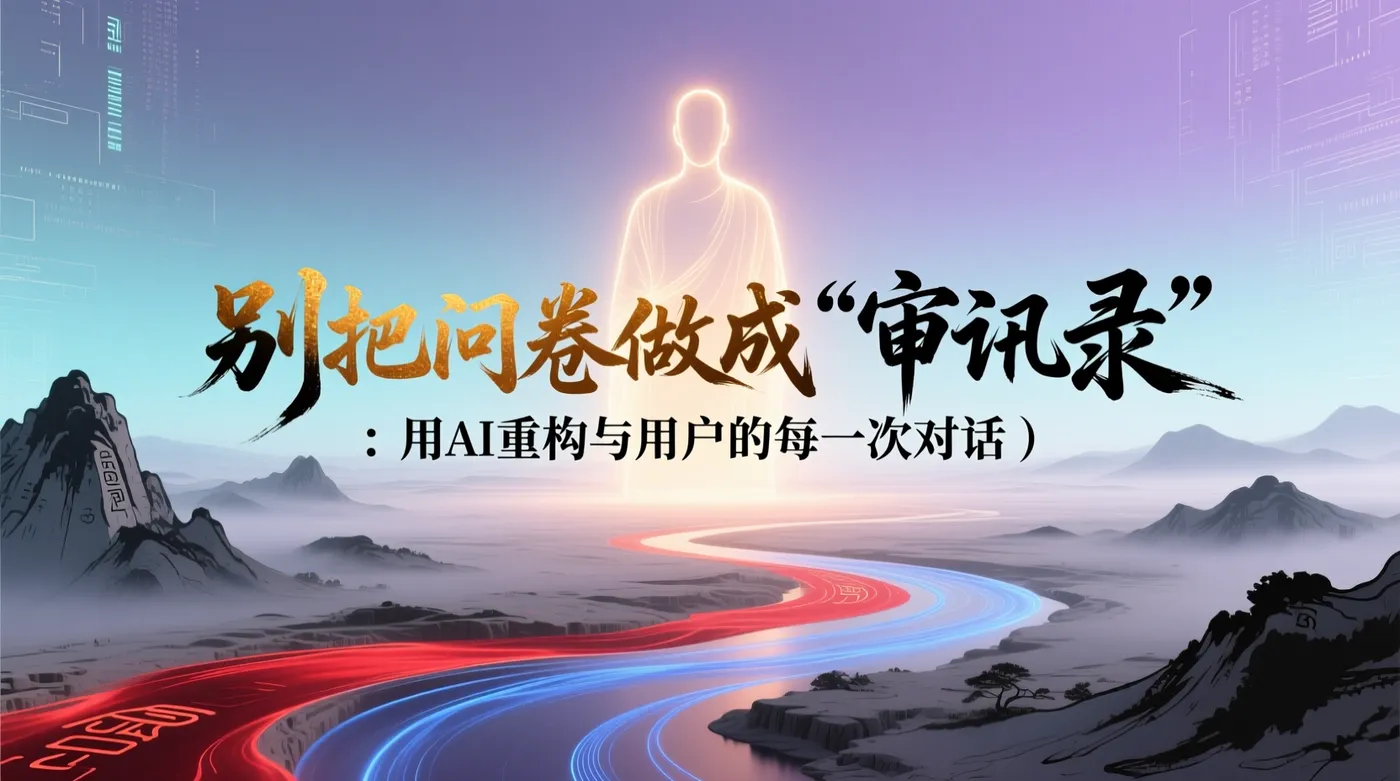 别把问卷做成"审讯录"：用AI重构与用户的每一次对话