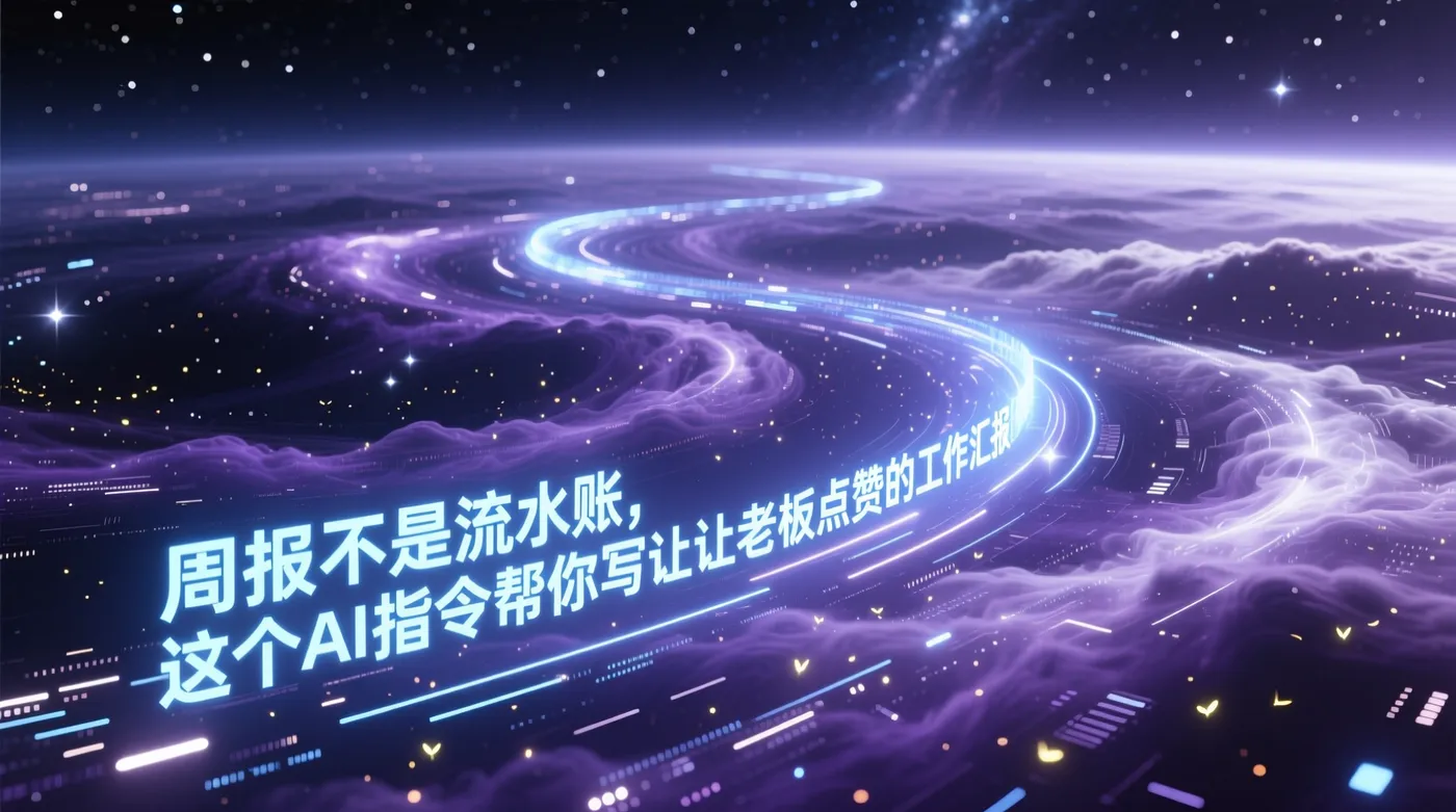 周报不是流水账，这个AI指令帮你写出让老板点赞的工作汇报