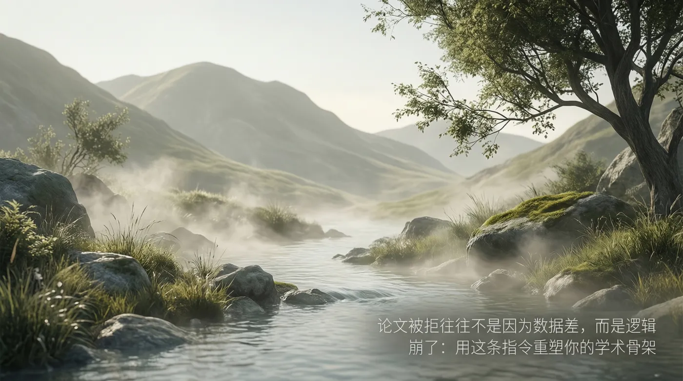 论文被拒往往不是因为数据差,而是逻辑崩了:用这条指令重塑你的学术骨架