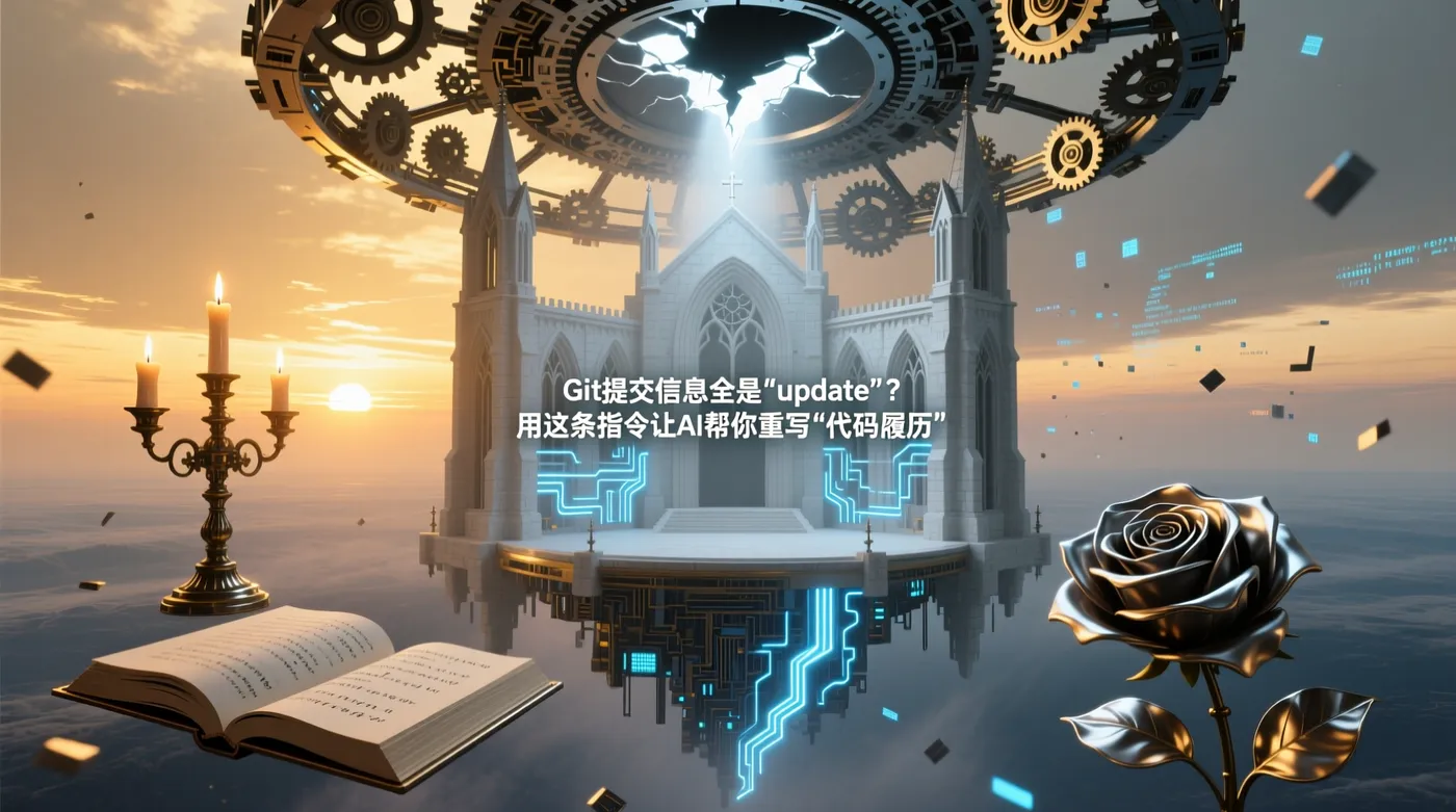 Git提交信息全是"update"？用这条指令让AI帮你重写"代码履历"