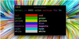 Golang：color在终端上输出带颜色的文字