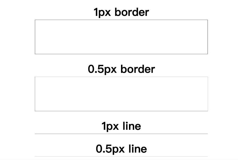 css：移动端实现1px、0.5px的细线