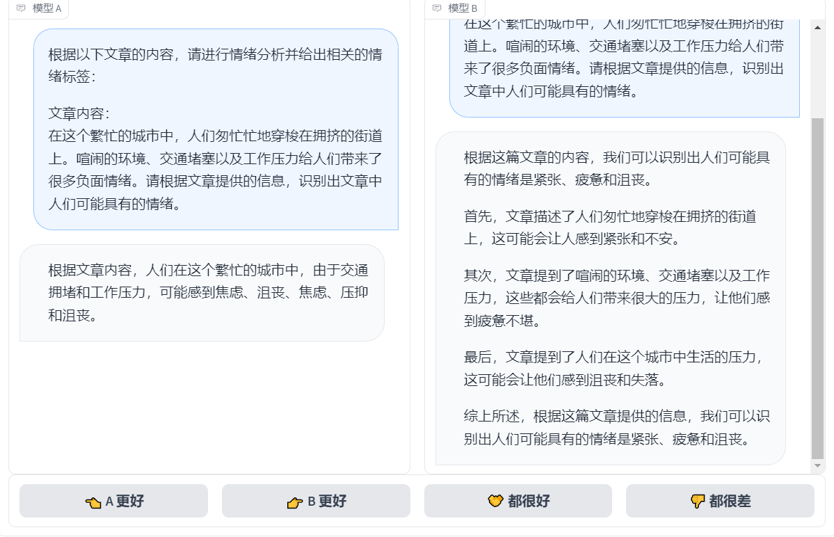 阿里云开发者社区中文竞技场大模型评测