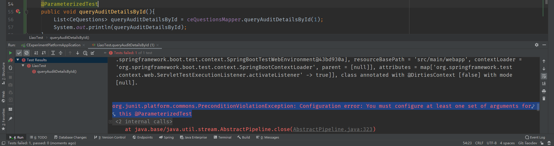 解决Junit单元测试@Test方法使用参数时的ParameterResolutionException-开发者社区-阿里云