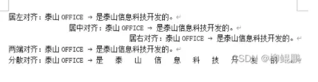 OFFICE技术讲座：段落的行是如何布局不同对齐方式的