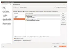 Eclipse/NSight解决办法：unsolved inclusion stdio.h/map/string/queue/list