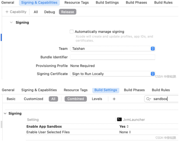 Xcode 11.7(12.4)/13.2的signing和sandbox配置截图对比阿里云开发者社区
