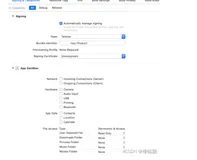 Xcode 11.7(12.4)/13.2的signing和sandbox配置截图对比
