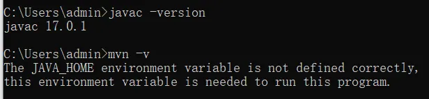 The JAVA_HOME environment variable is not defined correctly 解决方法