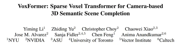 英伟达 CVPR 2023 新作 I VoxFromer: 单目3D语义场景补全新SOTA!