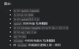 leetcode-851：喧闹和富有