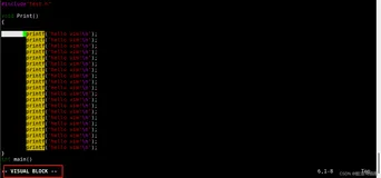 【Linux】vim中批量化注释