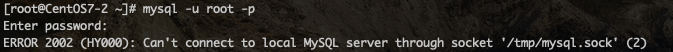 【技术分享】Can ‘t connect to local MySQL server through socket ‘/tmp/mysql.sock ‘解决方案