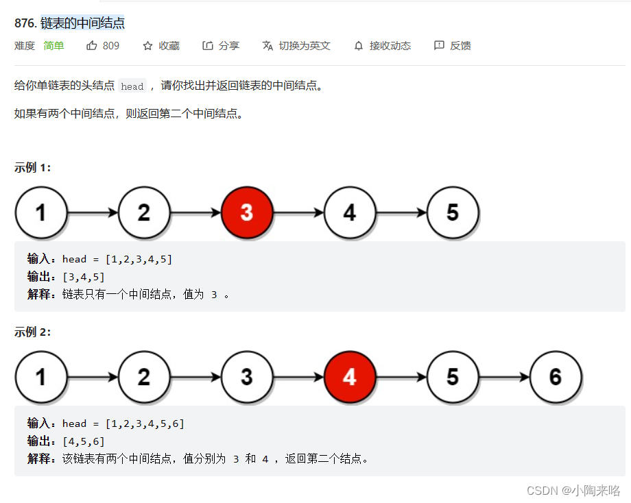 链表经典刷题--快慢指针与双指针