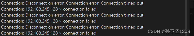 关于Redis的远程连接 Connection: Disconnect on error 问题