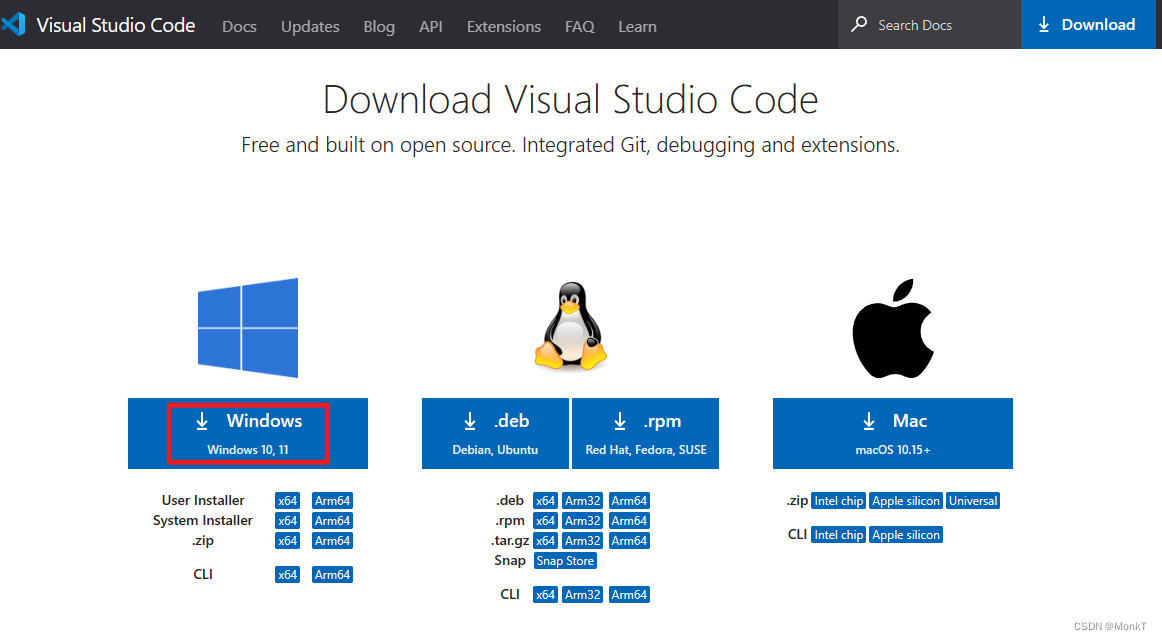 VsCode（Visual Studio Code） 安装教程