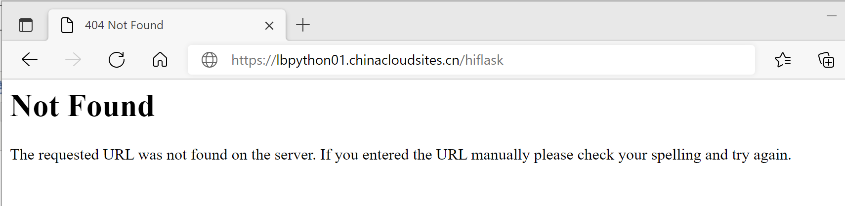 【Azure 应用服务】Python flask 应用部署在Aure App Service中作为一个子项目时,解决遇见的404 Not Found问题