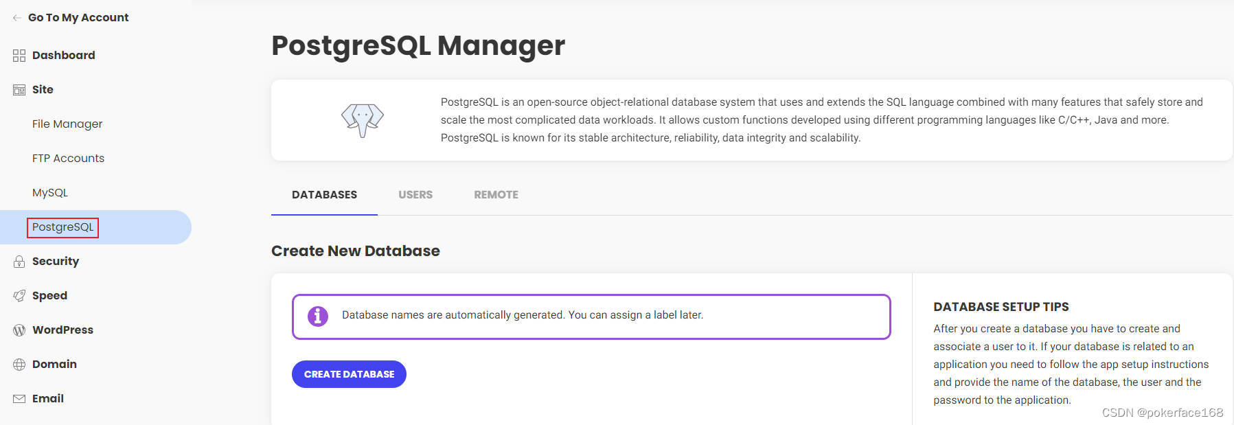 PostgreSQL数据库管理