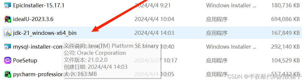 Java官网下载JDK21版本详细教程（下载、安装、环境变量配置）