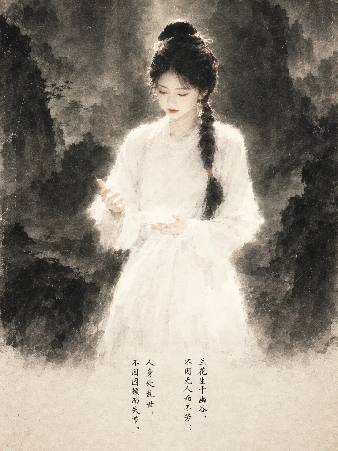 诗意海报_兰花幽谷_不因无人而不芳.png