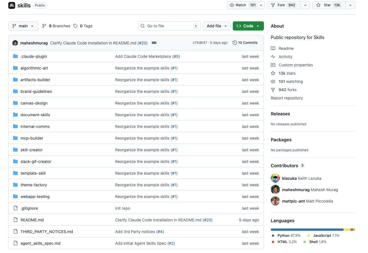 Claude code AI 技能神器：Anthropic Skills！