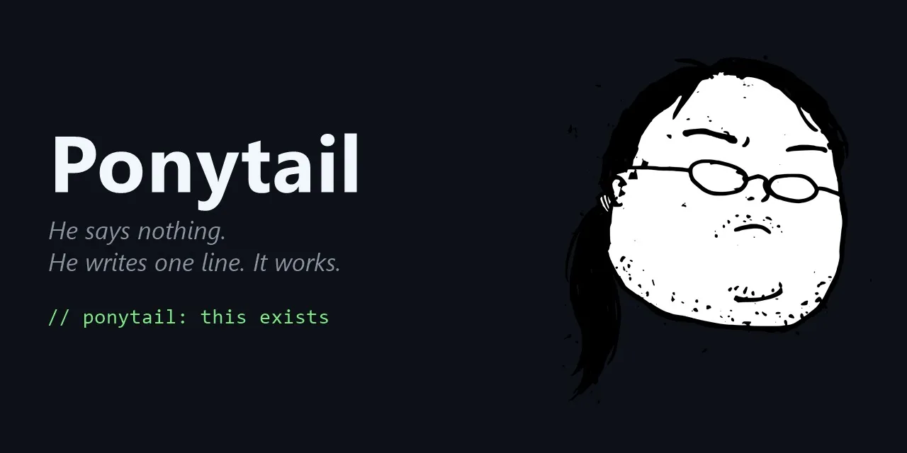 官方项目原图：Ponytail social preview