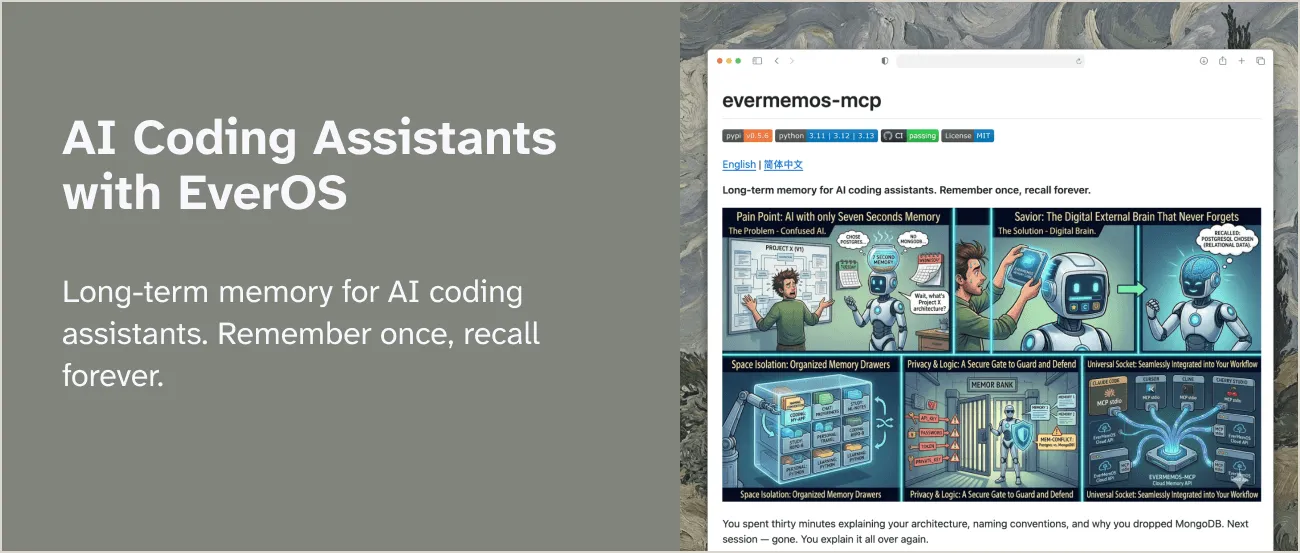 README 图：EverOS 用例示例