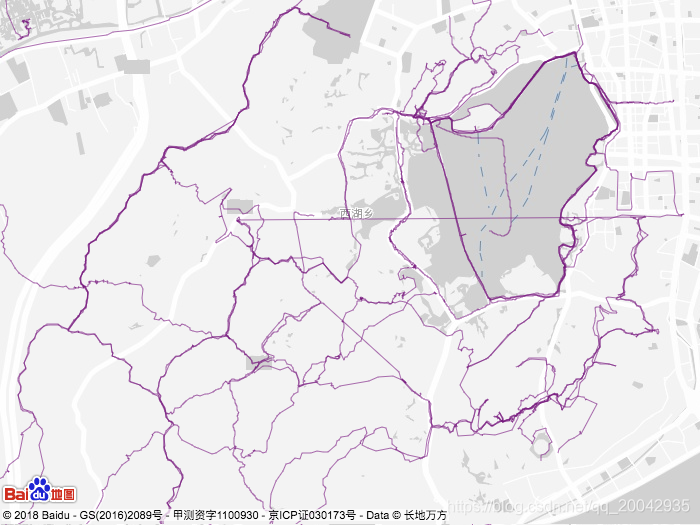 132Echarts - 路径图(A Hiking Trail in Hangzhou - Baidu Map)