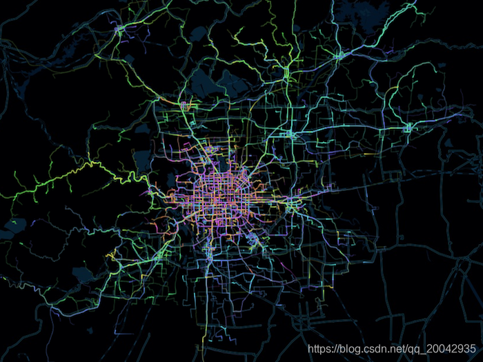 93Echarts - 地理坐标/地图（Bus Lines of Beijing - Line Effect）