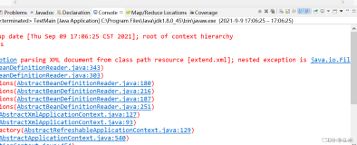 nested exception is java.io.FileNotFoundException: class path resource [springmvc.xml] cannot be ope