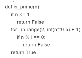 python:判断一个数是否为质数