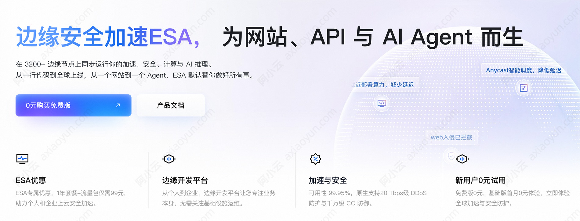 阿里云边缘安全加速ESA官网