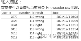 牛客网Python篇数据分析习题（五）