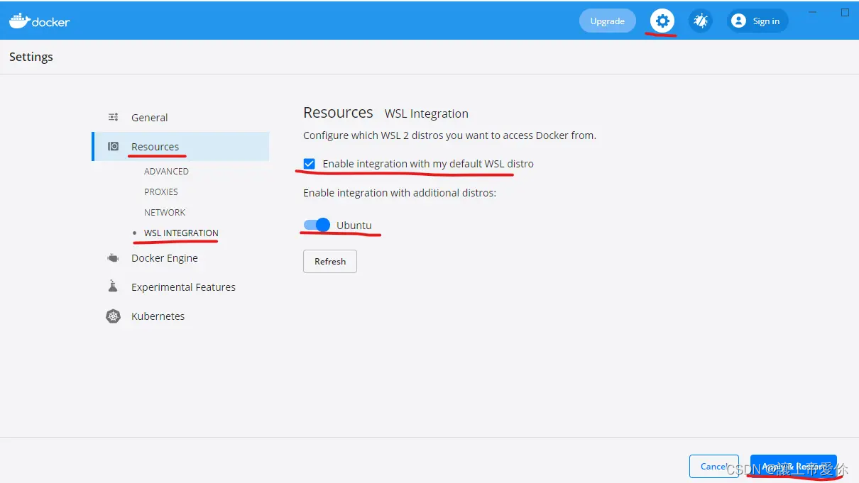 Docker wsl2 